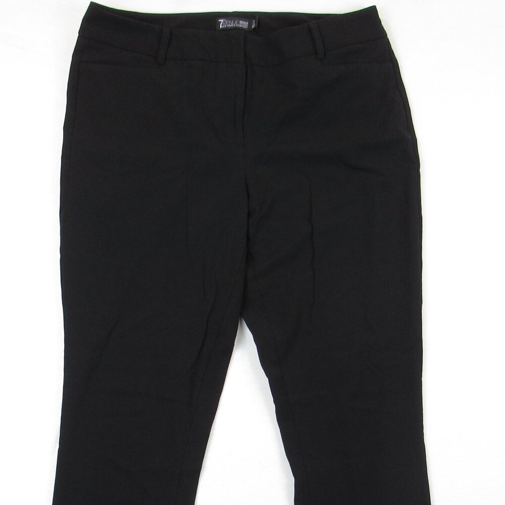 7th Avenue NY & Company Trouser Black Pants Women's Size 10 Tall Wide Leg